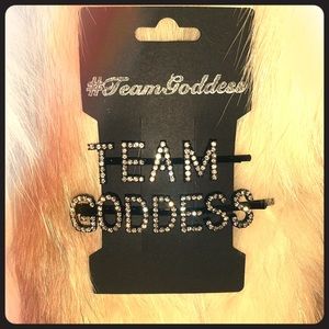 Custom “Team Goddess” Hair Pins.